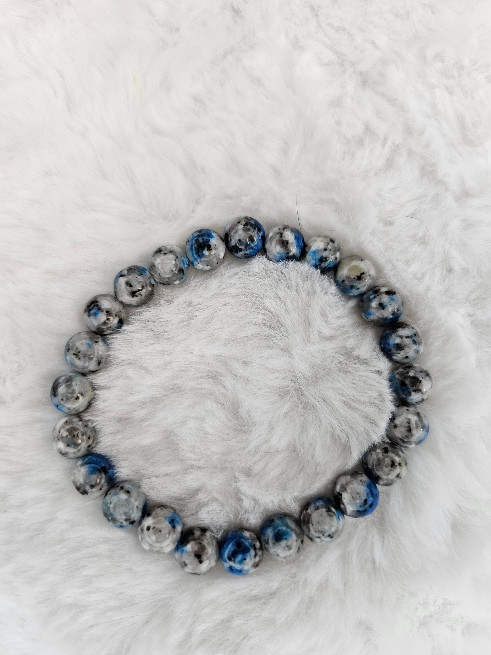 Handmade Azurite bracelet 8mm 16cm
