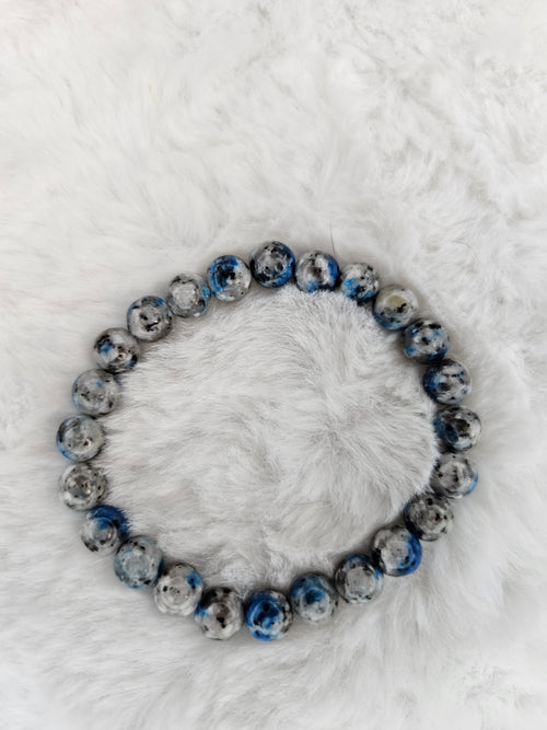 Handmade Azurite bracelet 8mm 16cm
