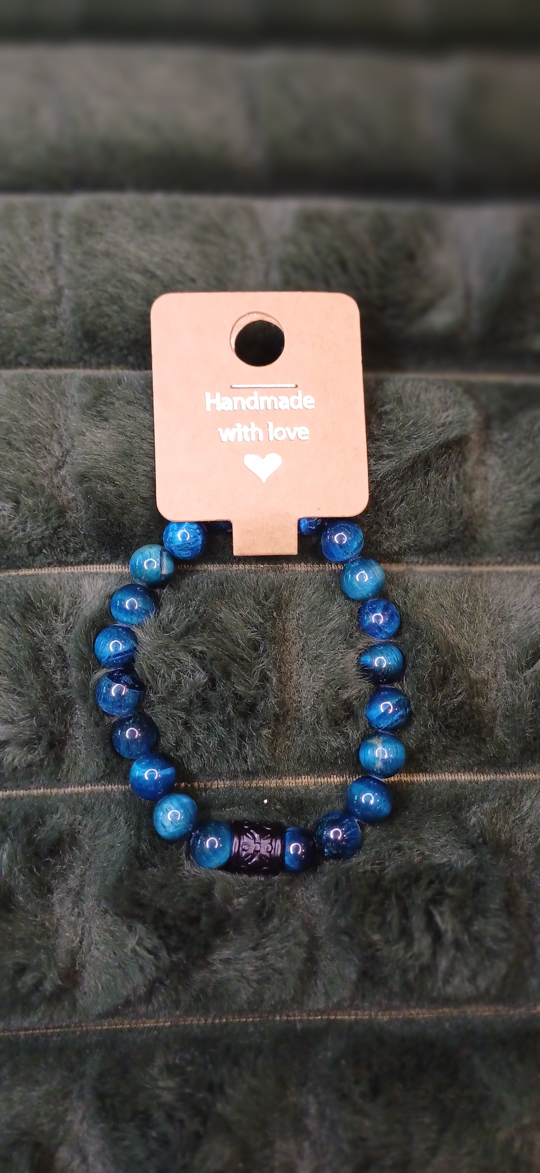 Blue Tigers Eye bracelet 19