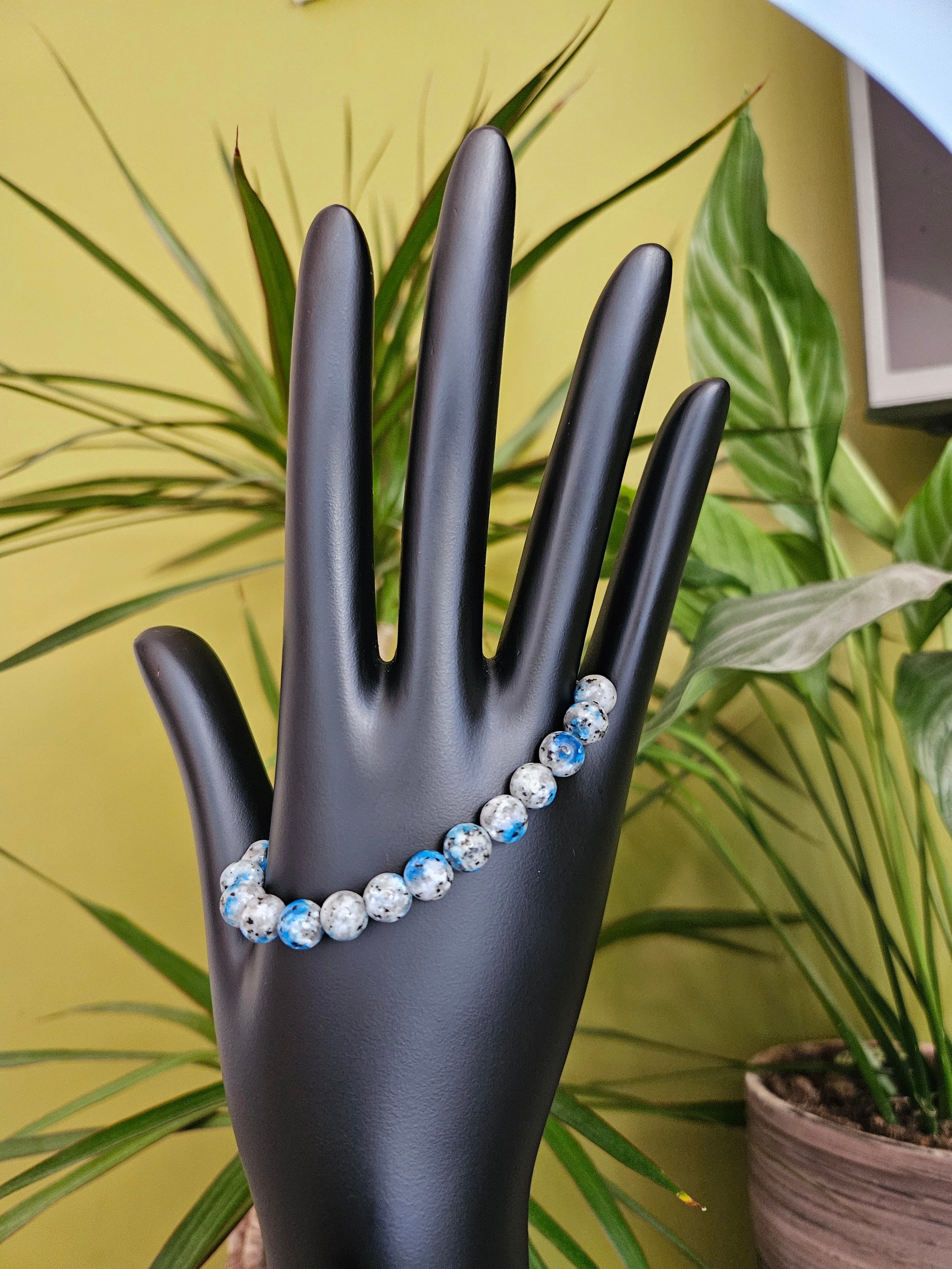 Handmade Azurite bracelet 8mm 16cm